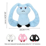 Plush Rabbit Dog Toy with Crinkle Paper and Squeaker for Interactive Chewing - GreenFur