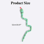 Plush Snake Cat Toy Catnip Durable Chew Interactive Play - GreenFur