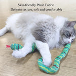 Plush Snake Cat Toy Catnip Durable Chew Interactive Play - GreenFur