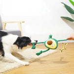 Plush Squeaky Interactive Dog Toy with Chew - Resistant Knots - GreenFur