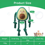 Plush Squeaky Interactive Dog Toy with Chew - Resistant Knots - GreenFur