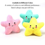 Plush Star Squeaky Chew Toy Durable Dog Entertainment Toy - GreenFur