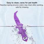 Plush with Crinkle Paper Teething Chew Toy for Dogs - GreenFur