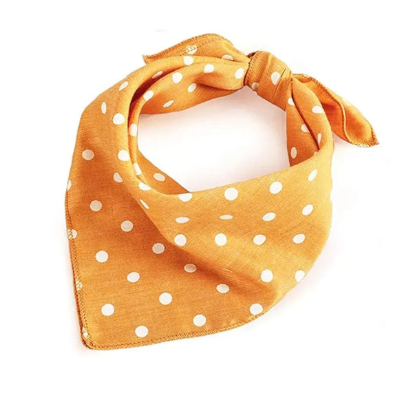 Polka Dot Pet Bandana Cotton Triangle Scarf for Cats and Dogs - GreenFur
