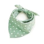 Polka Dot Pet Bandana Cotton Triangle Scarf for Cats and Dogs - GreenFur