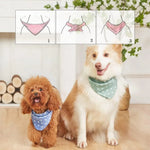 Polka Dot Pet Bandana Cotton Triangle Scarf for Cats and Dogs - GreenFur