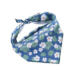 Polyester Daisy Print Pet Bandanas - GreenFur
