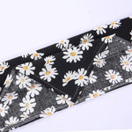 Polyester Daisy Print Pet Bandanas - GreenFur