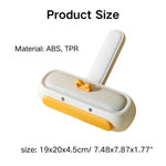 Polyester Filament Bristles Duckling Design ABS Pet Hair Remover - GreenFur