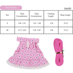 Polyester Floral Pattern Pet Harness Set for Rabbits - GreenFur