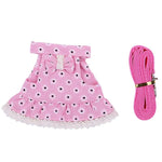 Polyester Floral Pattern Pet Harness Set for Rabbits - GreenFur