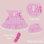 Polyester Floral Pattern Pet Harness Set for Rabbits - GreenFur
