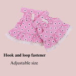 Polyester Floral Pattern Pet Harness Set for Rabbits - GreenFur