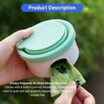 Portable 3in1 Pet Feeding Bottle Food Container Waste Bag and Bowl Set - GreenFur