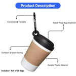 Portable Coffee Cup Style Pet Waste Bag Dispenser - GreenFur
