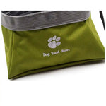 Portable Collapsible Waterproof Canvas Pet Bowl - GreenFur