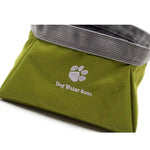 Portable Collapsible Waterproof Canvas Pet Bowl - GreenFur