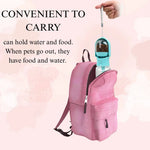 Portable Dog Water Bottles With Food Feeder for Pet Walks - GreenFur