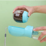 Portable Dog Water Bottles With Food Feeder for Pet Walks - GreenFur
