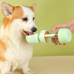 Portable Dual Storage for Food and Water Leak Proof Pet Bottle - GreenFur