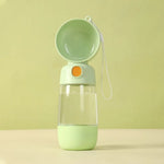 Portable Dual Storage for Food and Water Leak Proof Pet Bottle - GreenFur