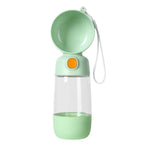 Portable Dual Storage for Food and Water Leak Proof Pet Bottle - GreenFur