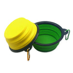 Portable Foldable Silicone Dog Bowl Outdoor Pet Bowl - GreenFur
