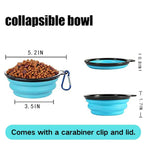 Portable Foldable Silicone Dog Bowl Outdoor Pet Bowl - GreenFur