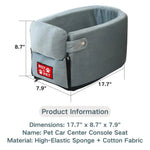 Portable Pet Car Seat Cushion with Detachable Mat for Home and Travel - GreenFur