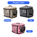 Portable Pet Carrier Handheld Bag Handbag Large Capacity Dog Cat Travel Crate - GreenFur