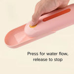 Portable Pet Travel Water Bottle with U - Shaped Water Trough - GreenFur
