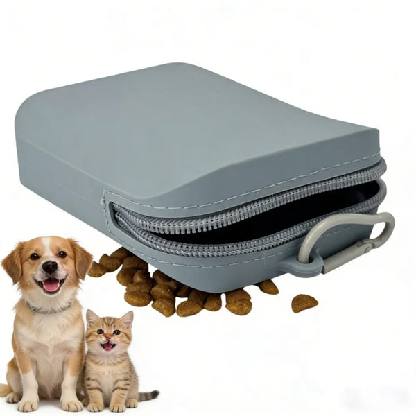 Portable Silicone Waterproof Dog Food Bag - GreenFur