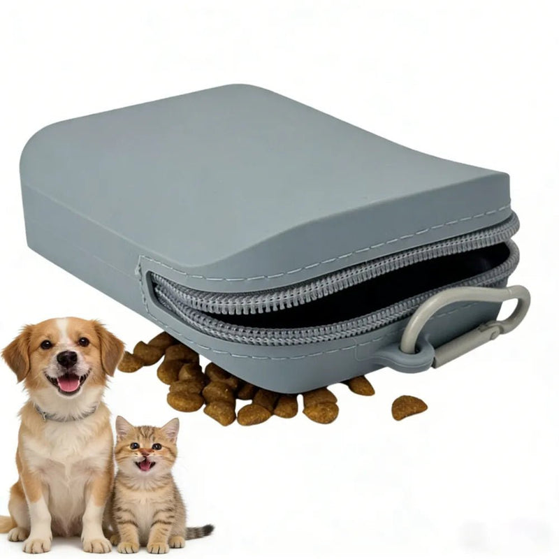 Portable Silicone Waterproof Dog Food Bag - GreenFur