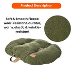 Portable Soft Cozy Chenille - Feel Fabric Pet Dog Cushion Bed - GreenFur