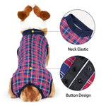 Post - Surgery Recovery Shirt with Button Closure for Dogs - GreenFur