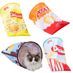 Potato Chips Packaging Style Cat Crinkle Tunnel Toy - GreenFur