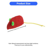 Premium Durable Striped Fabric Catnip Mouse Toy for Cats - GreenFur