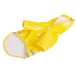 Press Button Closure PU Reflective Waterproof Dog Raincoat - GreenFur