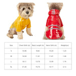 Press Button Closure PU Reflective Waterproof Dog Raincoat - GreenFur