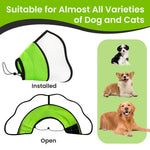 Prevent Licking Wounds Soft Adjustable Breathable Dog Cone Collar - GreenFur