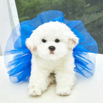 Princess Pet Dress with Rainbow Tulle Design for Dogs and Cats - GreenFur