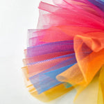 Princess Pet Dress with Rainbow Tulle Design for Dogs and Cats - GreenFur