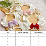 Princess Style Pet Bib with Bow for Small Dogs and Cats - GreenFur