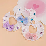 Princess Style Shiny Satin Pet Bib with Bow for Cats and Dogs - GreenFur