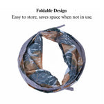 Printed Cat Tunnel Foldable Y Shape Pet Play Tube - GreenFur