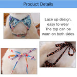 Printed Dog Bikini Swimwear Polyester Summer Beach Outfit - GreenFur