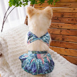 Printed Dog Bikini Swimwear Polyester Summer Beach Outfit - GreenFur