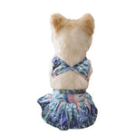 Printed Dog Bikini Swimwear Polyester Summer Beach Outfit - GreenFur