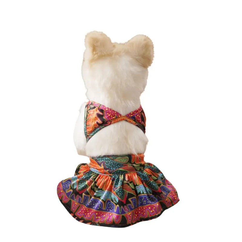 Printed Dog Bikini Swimwear Polyester Summer Beach Outfit - GreenFur