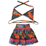 Printed Dog Bikini Swimwear Polyester Summer Beach Outfit - GreenFur